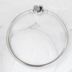 Pandora Moments Entwined Infinite Hearts Clasp Bangle (591064C01) silver sterling-silver Bangle by The Alternative Bead. Your Jewelry Retailer from Germany