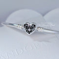 Pandora Moments Heart & Butterfly Silver Bangle (592593C01) silver sterling-silver Bangle by The Alternative Bead. Your Jewelry Retailer from Germany