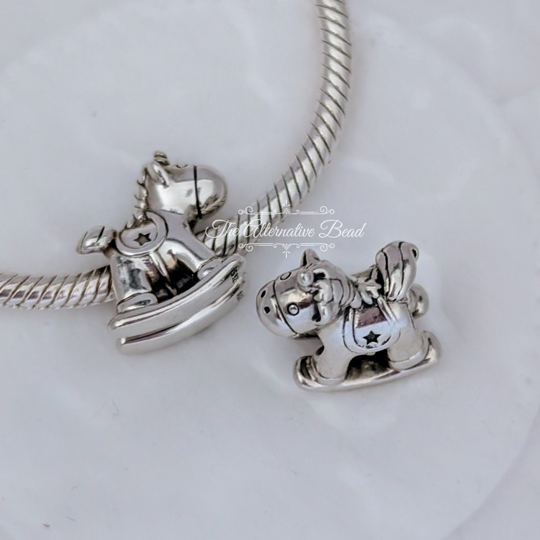 Pandora Bruno the Unicorn Rocking Horse (798437C00) silver sterling-silver Bead by The Alternative Bead. Your Jewelry Retailer from Germany