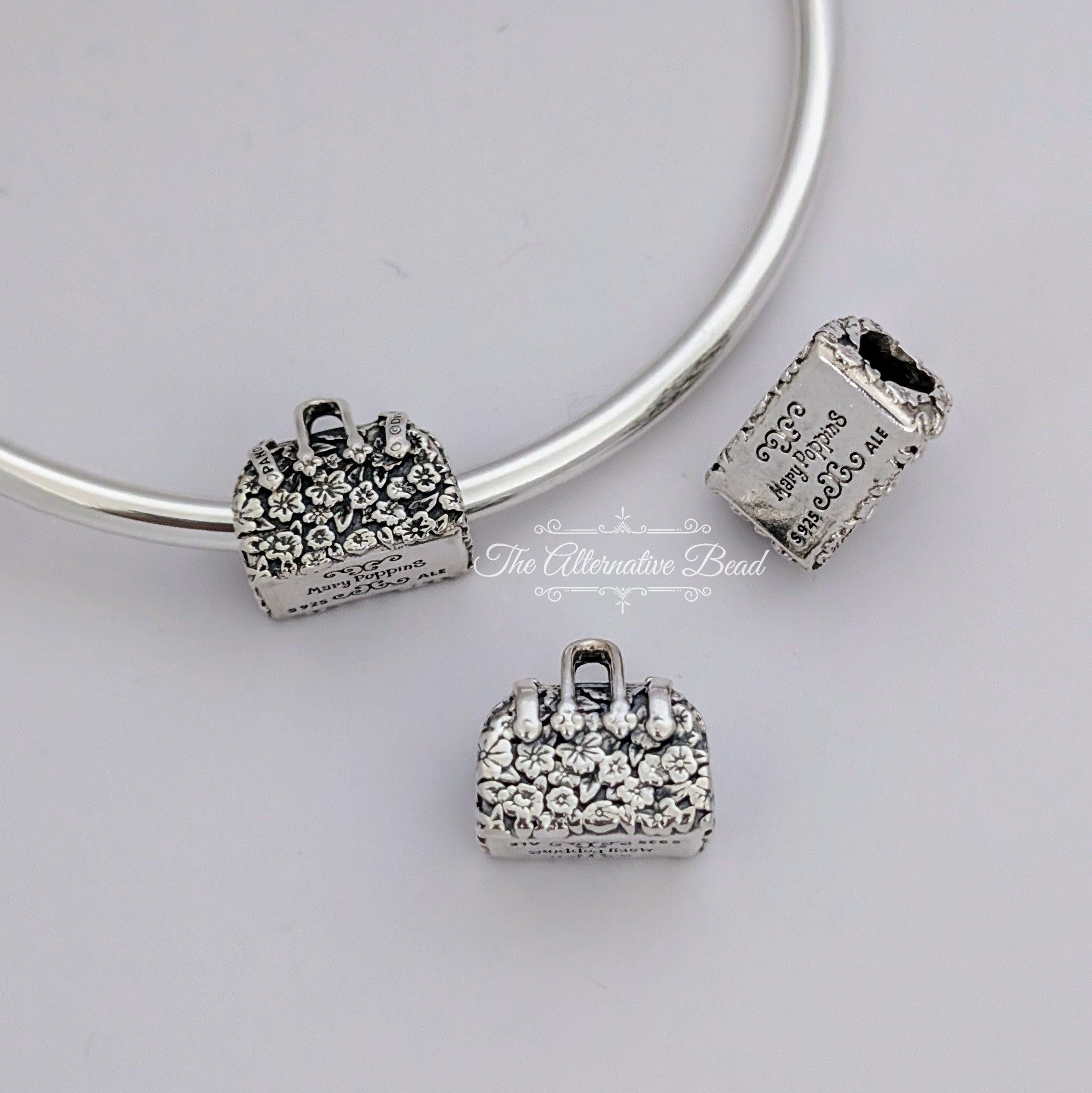 Disney x Pandora Mary Poppins' Bag Charm (797506) silver sterling-silver Bead by The Alternative Bead. Your Jewelry Retailer from Germany
