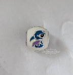Disney x Pandora Lilo & Stitch Charm with White Enamel (796338ENMX) white and blue and red and black and purple enamel and sterling-silver Bead by The Alternative Bead. Your Jewelry Retailer from Germany