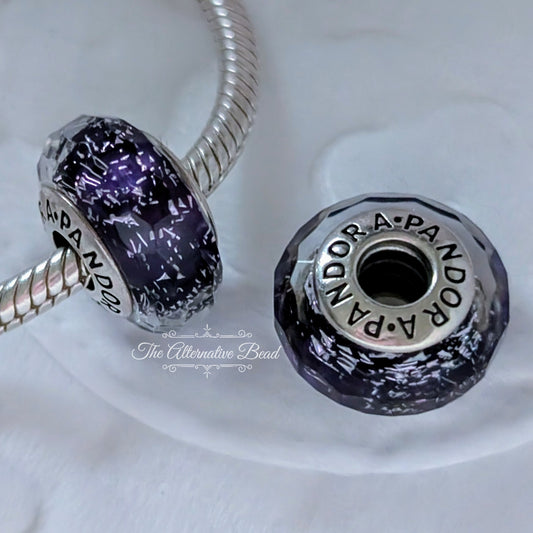 Dark Purple Shimmer Murano