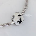 Disney x Pandora Mary Poppins Silhouette (797510ENMX) silver and black and white sterling-silver and enamel Bead by The Alternative Bead. Your Jewelry Retailer from Germany