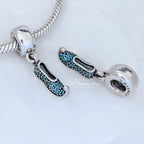 Disney x Pandora Princess Jasmine's Sparkling Slipper Dangle (791790MCZ) silver and blue and green sterling-silver Dangle by The Alternative Bead. Your Jewelry Retailer from Germany