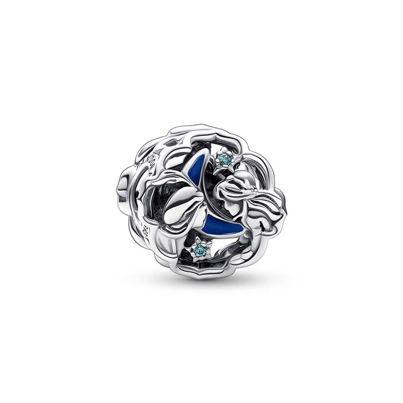 Disney x Pandora Aladdin, Princess Jasmine & Genie Glow-in-the-dark Charm (792349C01) green and silver and blue and glow-in-the-dark sterling-silver Bead by The Alternative Bead. Your Jewelry Retailer from Germany