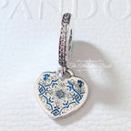 Pandora Traditional Portuguese Tile Dangle (792017CZ_E020) silver and blue sterling-silver and enamel Dangle by The Alternative Bead. Your Jewelry Retailer from Germany