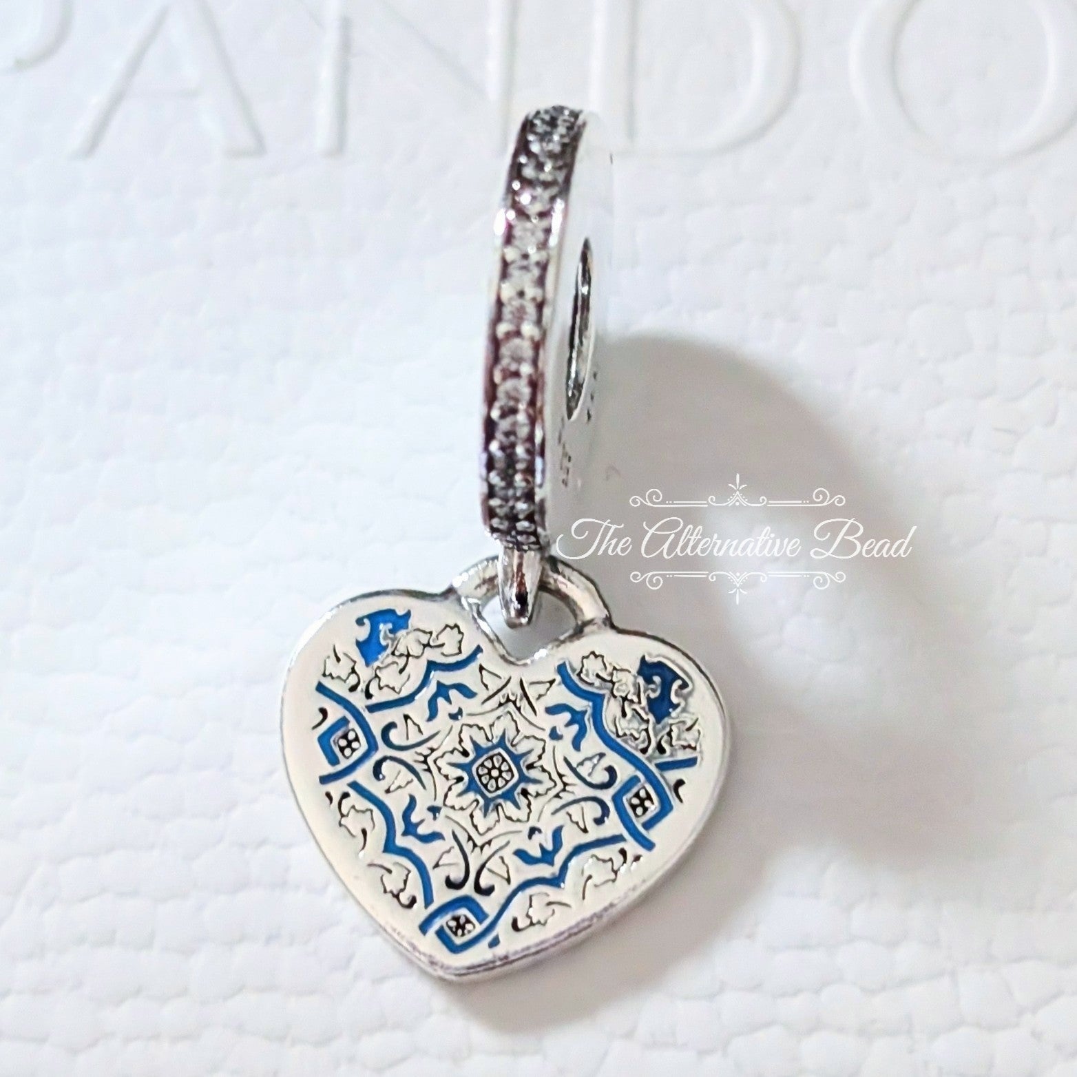 Pandora Traditional Portuguese Tile Dangle (792017CZ_E020) silver and blue sterling-silver and enamel Dangle by The Alternative Bead. Your Jewelry Retailer from Germany