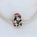 Disney x Pandora Eeyore Christmas Charm (798449C01) silver and red sterling-silver and enamel Bead by The Alternative Bead. Your Jewelry Retailer from Germany