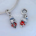 Pandora Festive Nutcracker 2022 Dangle (792331C01) red and blue and silver sterling-silver and enamel Dangle by The Alternative Bead. Your Jewelry Retailer from Germany