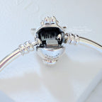 Disney x Pandora Alice in Wonderland Cheshire Cat Clasp Bangle (599343C00) silver sterling-silver Bangle by The Alternative Bead. Your Jewelry Retailer from Germany