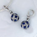 Pandora Blue Christmal Ornament Dangle (798512C01) blue and silver sterling-silver and enamel Dangle by The Alternative Bead. Your Jewelry Retailer from Germany