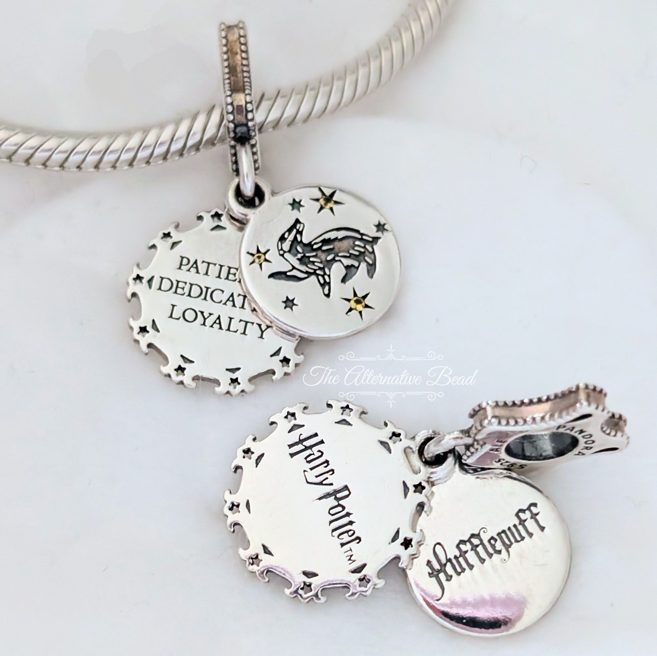 Harry Potter x Pandora Harry Potter Hufflepuff Dangle (798832C01) silver and yellow and black sterling-silver and crystal Dangle by The Alternative Bead. Your Jewelry Retailer from Germany