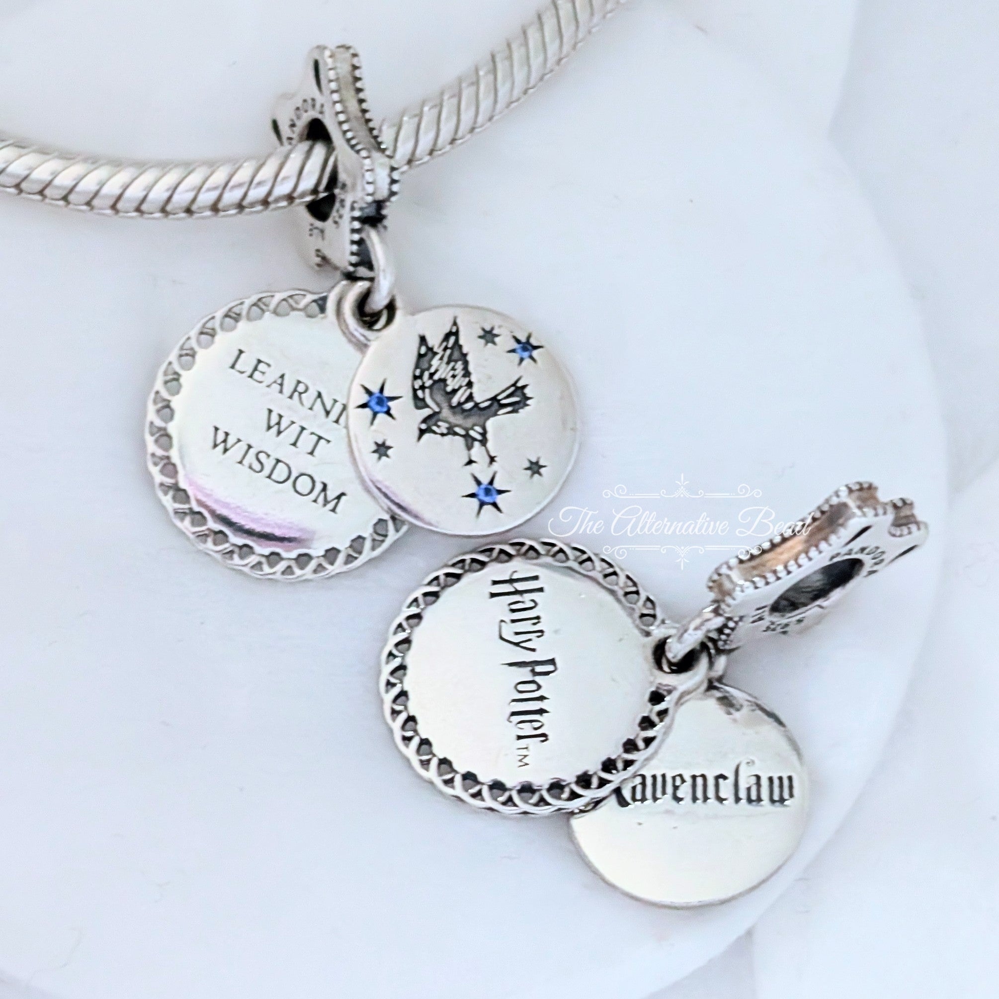 Harry Potter x Pandora Harry Potter Ravenclaw Dangle (798831C01) silver and blue and black sterling-silver and crystal Dangle by The Alternative Bead. Your Jewelry Retailer from Germany