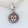 Pandora Sugarskull (Dia de los Muertos Special Edition) () white and red and orange and blue and black sterling-silver Dangle by The Alternative Bead. Your Jewelry Retailer from Germany