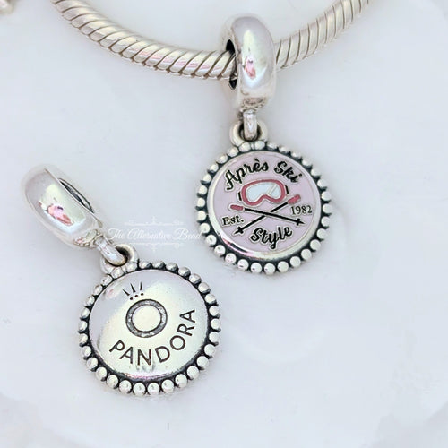 Pandora Apres Club Charm (ENG791169_423) silver and pink sterling-silver and enamel Dangle by The Alternative Bead. Your Jewelry Retailer from Germany