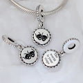 Pandora Theatre Masks Dangle Charm (792018_E022) silver and black sterling-silver and enamel Dangle by The Alternative Bead. Your Jewelry Retailer from Germany