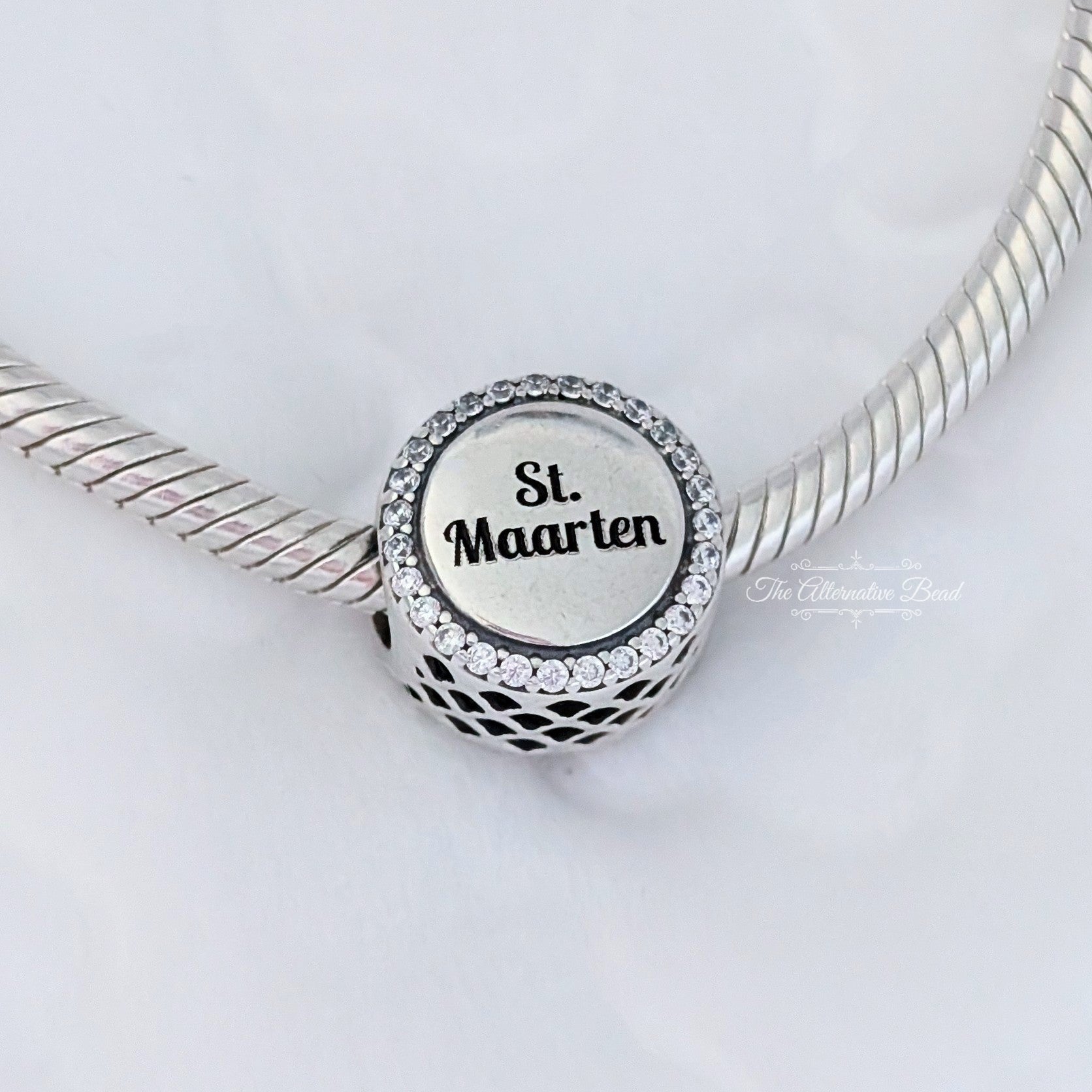 Pandora St. Maarten Charm () silver and multicolor sterling-silver and enamel Bead by The Alternative Bead. Your Jewelry Retailer from Germany