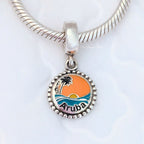 Pandora Aruba Beach Dangle () silver and orange sterling-silver and enamel Dangle by The Alternative Bead. Your Jewelry Retailer from Germany