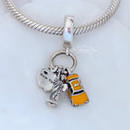 Pandora Symbols of New York City Dangle Charm (797198ENMX) silver and yellow sterling-silver and enamel Dangle by The Alternative Bead. Your Jewelry Retailer from Germany