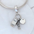 Pandora Symbols of New York City Dangle Charm (797198ENMX) silver and yellow sterling-silver and enamel Dangle by The Alternative Bead. Your Jewelry Retailer from Germany