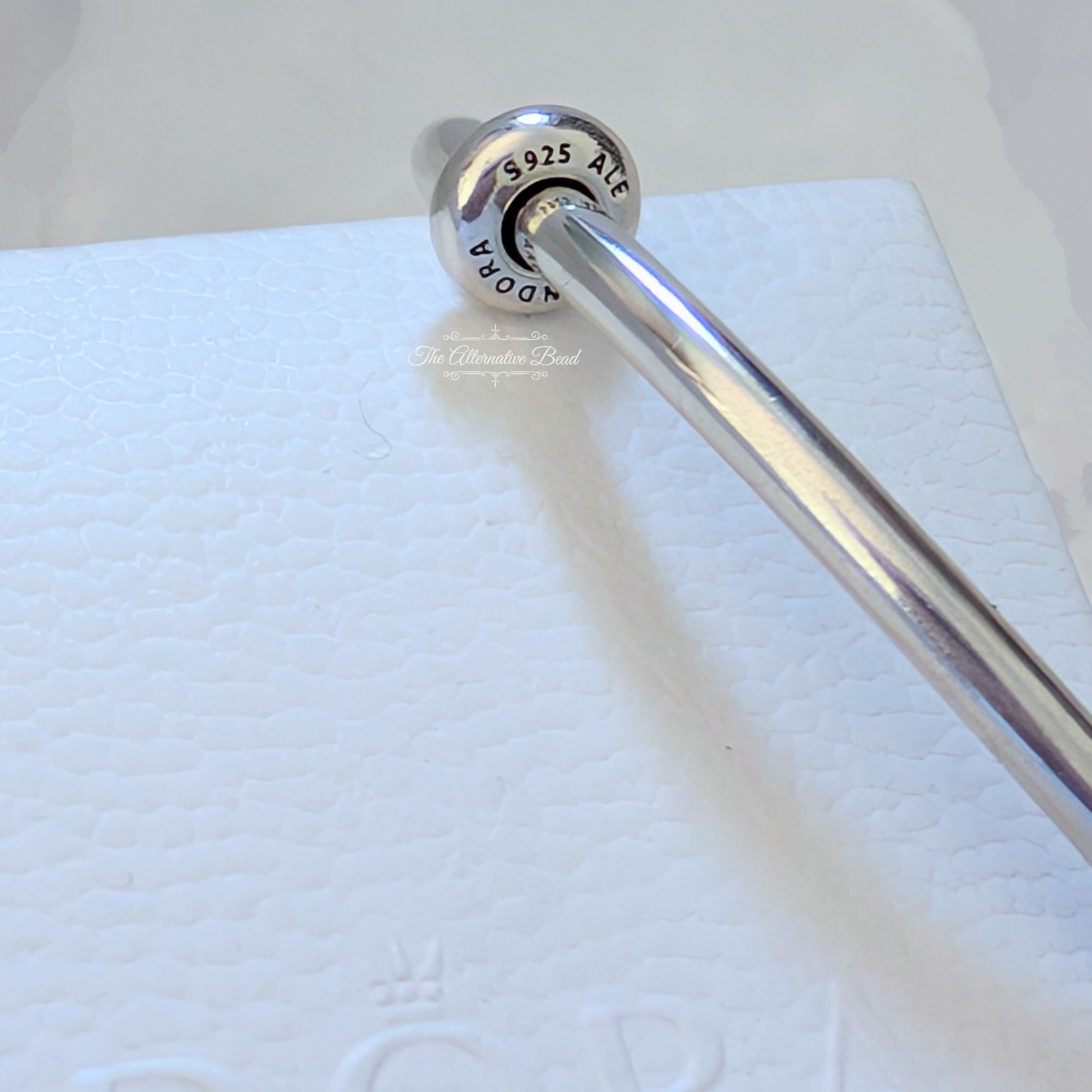 Pandora Stopper open Bangle (SB241102) silver sterling-silver Stopper by The Alternative Bead. Your Jewelry Retailer from Germany