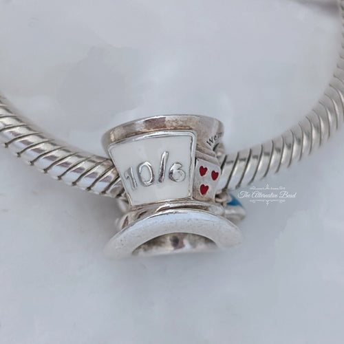 Disney x Pandora Disney Alice in Wonderland & The Mad Hatter's Tea Party Charm (799348C01) silver and pink and purple sterling-silver and enamel Bead by The Alternative Bead. Your Jewelry Retailer from Germany