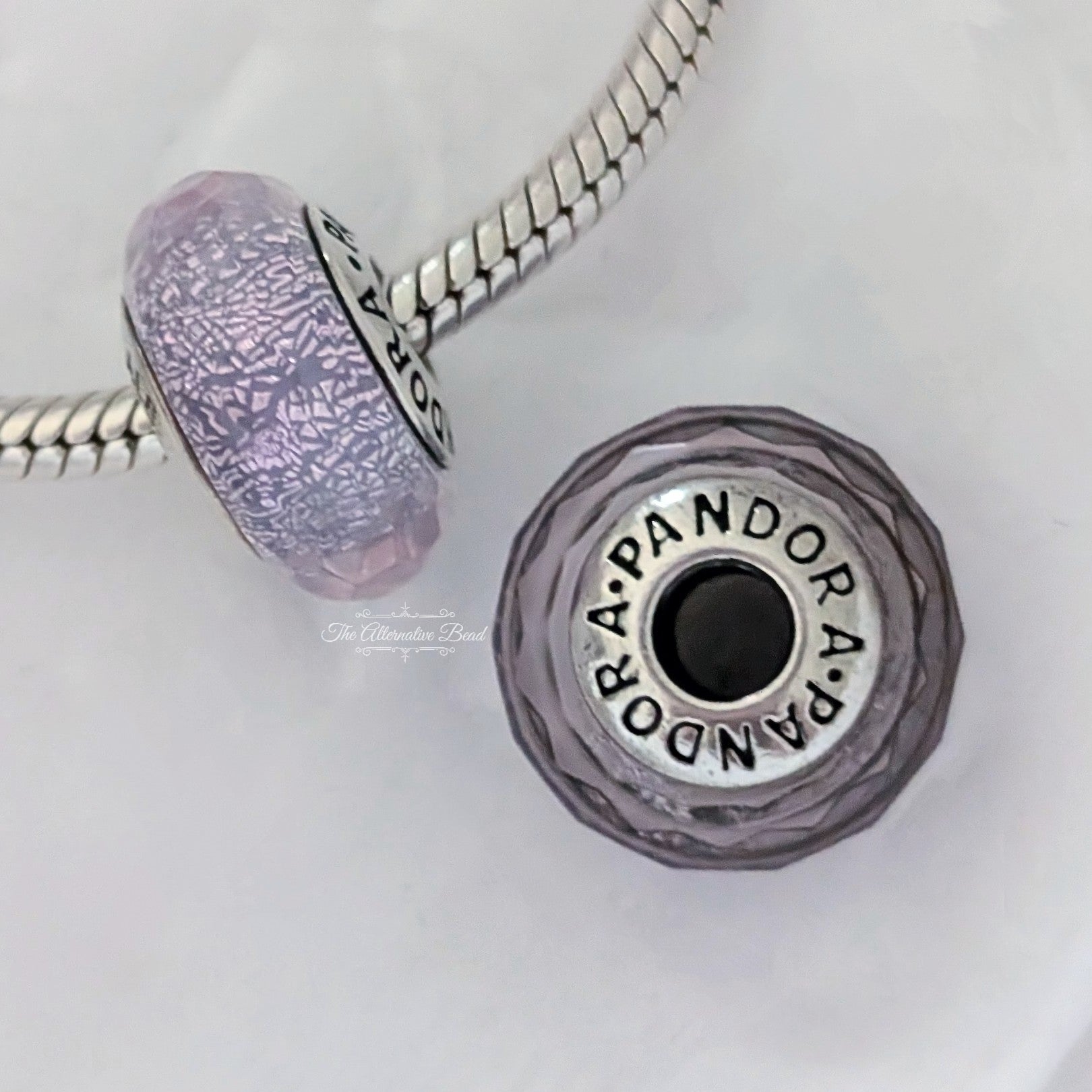 Pandora Faceted Purple Murano Glass Charm (791651) purple glass Bead by The Alternative Bead. Your Jewelry Retailer from Germany