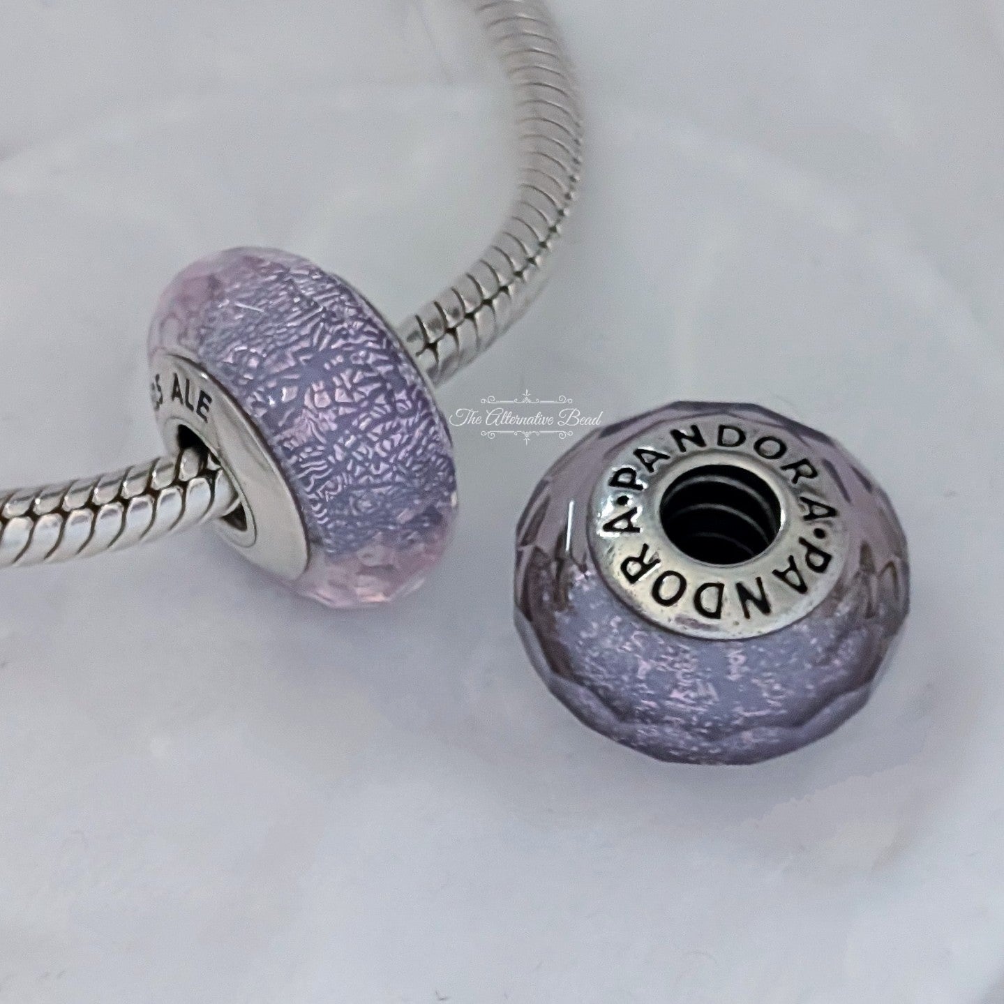 Pandora Faceted Purple Murano Glass Charm (791651) purple glass Bead by The Alternative Bead. Your Jewelry Retailer from Germany