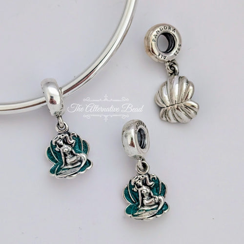 Disney x Pandora Disney Ariel silver dangle with glittery green enamel (791895EN111) green and silver sterling-silver and enamel Dangle by The Alternative Bead. Your Jewelry Retailer from Germany
