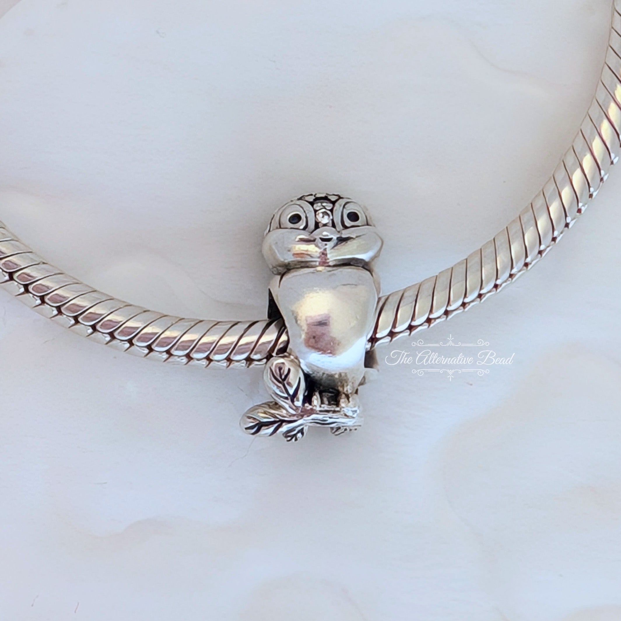 Disney x Pandora Disney Snow White bird silver charm with clear cubic zirconia (797166CZ) silver sterling-silver Bead by The Alternative Bead. Your Jewelry Retailer from Germany