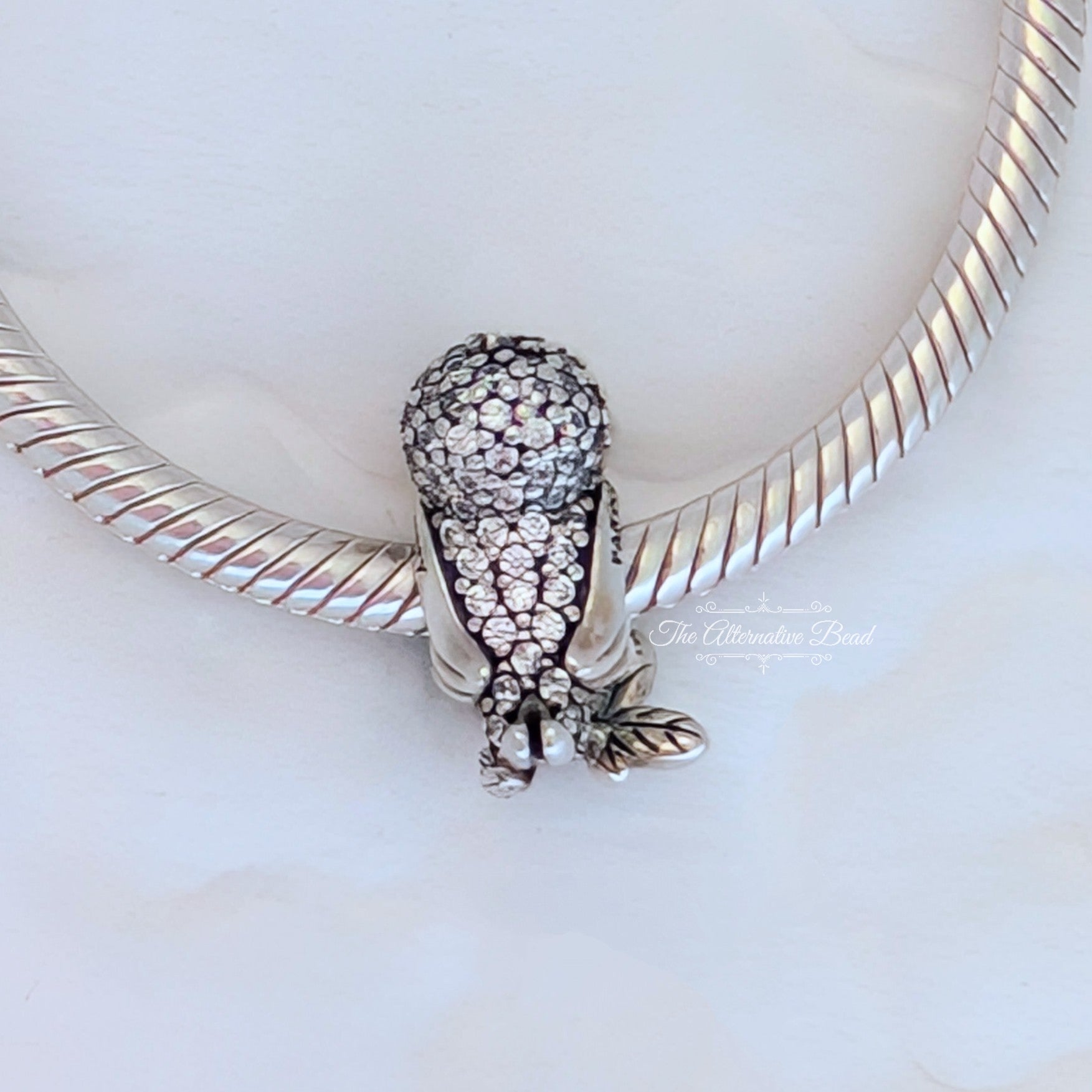 Disney x Pandora Disney Snow White bird silver charm with clear cubic zirconia (797166CZ) silver sterling-silver Bead by The Alternative Bead. Your Jewelry Retailer from Germany