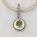 Pandora Sunflower Love For All Dangle Charm (792275C00_E010) silver and floral and yellow sterling-silver and enamel Dangle by The Alternative Bead. Your Jewelry Retailer from Germany