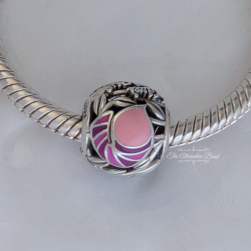Disney x Pandora Cheshire Cat Charm (798784C01) silver and pink sterling-silver and enamel Bead by The Alternative Bead. Your Jewelry Retailer from Germany