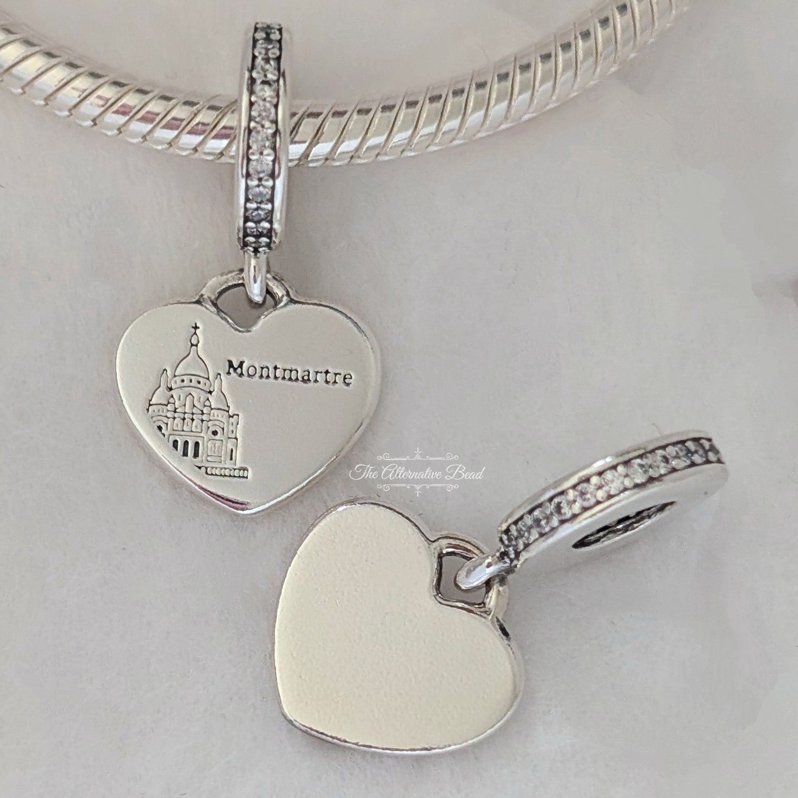 Pandora Charm Pendant Montmartre (798761C01_E007) silver and black sterling-silver and enamel Dangle by The Alternative Bead. Your Jewelry Retailer from Germany