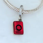 Pandora Mahjong Dangle Charm (799277C01) silver and red and black sterling-silver Dangle by The Alternative Bead. Your Jewelry Retailer from Germany