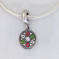 Pandora Sombrero Hat Dangle Charm (792200C01) silver and white and red and black and green sterling-silver and enamel Dangle by The Alternative Bead. Your Jewelry Retailer from Germany