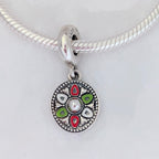 Pandora Sombrero Hat Dangle Charm (792200C01) silver and white and red and black and green sterling-silver and enamel Dangle by The Alternative Bead. Your Jewelry Retailer from Germany