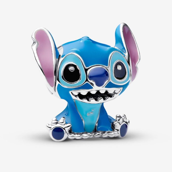 Disney x Pandora Disney Stitch Charm (793815C01) purple and silver and blue enamel and sterling-silver Bead by The Alternative Bead. Your Jewelry Retailer from Germany