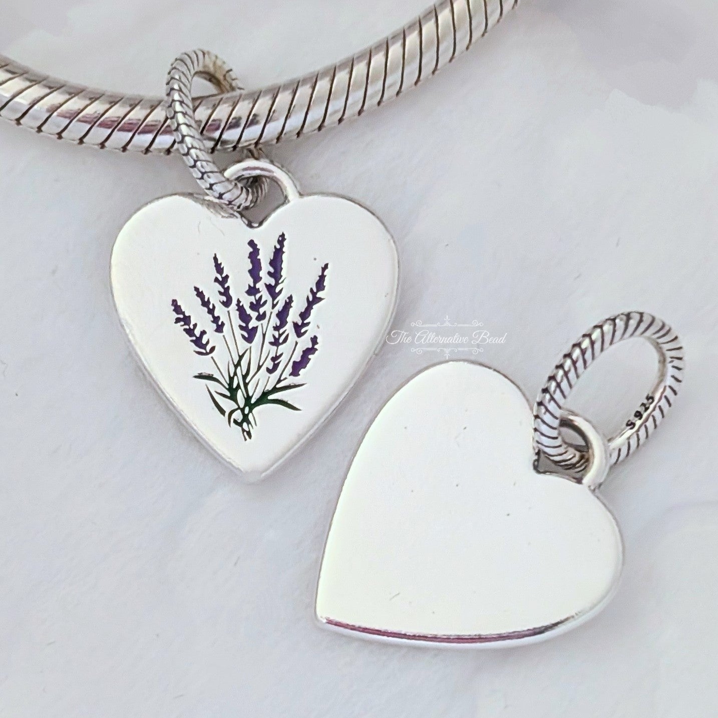 Pandora Lavender Pendant (398914C00_E002) silver and green and purple sterling-silver and enamel Dangle by The Alternative Bead. Your Jewelry Retailer from Germany