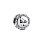 Pandora Skiing Charm (792016CZ_E078) silver sterling-silver and enamel Bead by The Alternative Bead. Your Jewelry Retailer from Germany