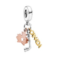Pandora Canada, Maple Leaf & Hockey Stick Dangle Charm silver and rose-gold and gold sterling-silver and rose-gold-plated and gold-plated Dangle by The Alternative Bead. Your Jewelry Retailer from Germany