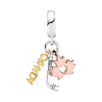Pandora Canada, Maple Leaf & Hockey Stick Dangle Charm silver and rose-gold and gold sterling-silver and rose-gold-plated and gold-plated Dangle by The Alternative Bead. Your Jewelry Retailer from Germany