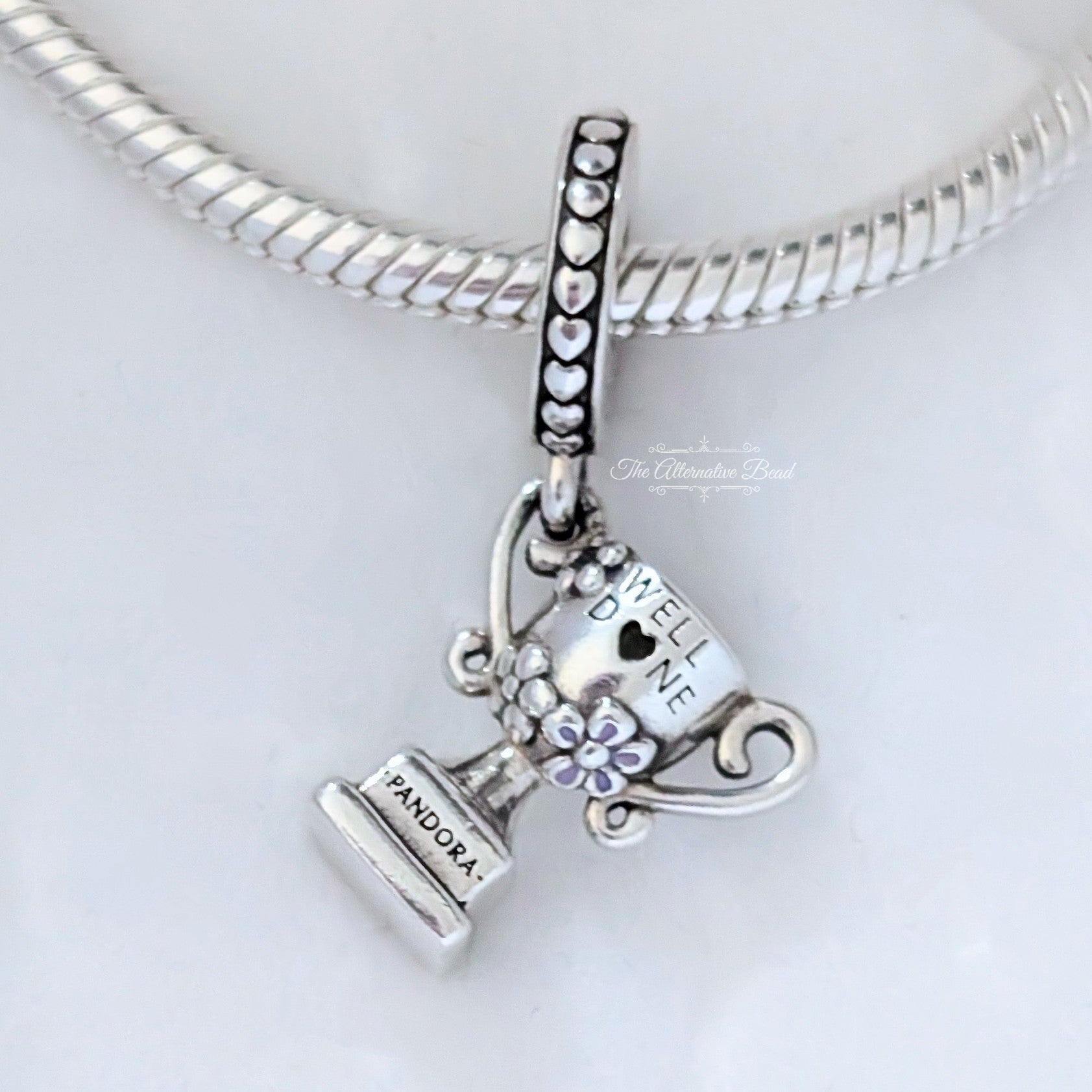 Pandora Achievement Trophy Dangle silver sterling-silver and enamel Dangle by The Alternative Bead. Your Jewelry Retailer from Germany