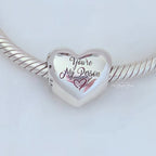 Pandora Engravable You're My Person Heart Charm Sterling silver silver and black and red sterling-silver and enamel Bead by The Alternative Bead. Your Jewelry Retailer from Germany