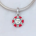 Pandora Lucky Chip Dangle Charm red and black sterling-silver and enamel Dangle by The Alternative Bead. Your Jewelry Retailer from Germany