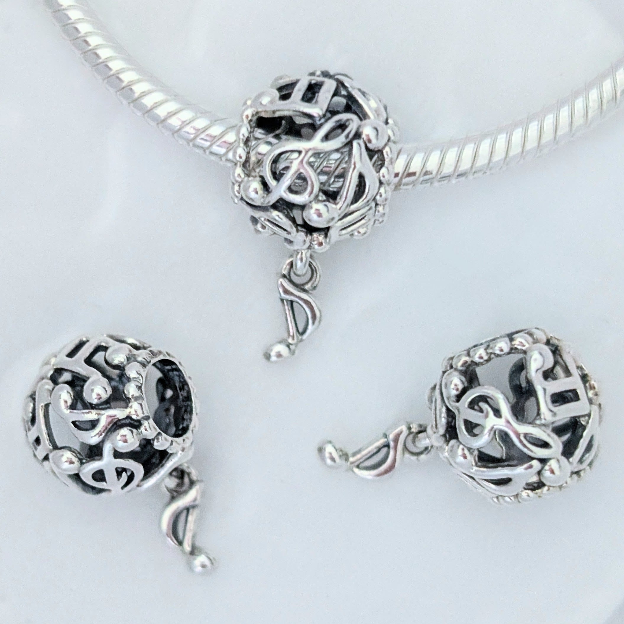 Pandora Musical Notes Openwork Charm silver sterling-silver and enamel Bead by The Alternative Bead. Your Jewelry Retailer from Germany