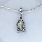 Star Wars x Pandora Star Wars R2-D2 Dangle Charm silver and blue and black sterling-silver and enamel Dangle by The Alternative Bead. Your Jewelry Retailer from Germany