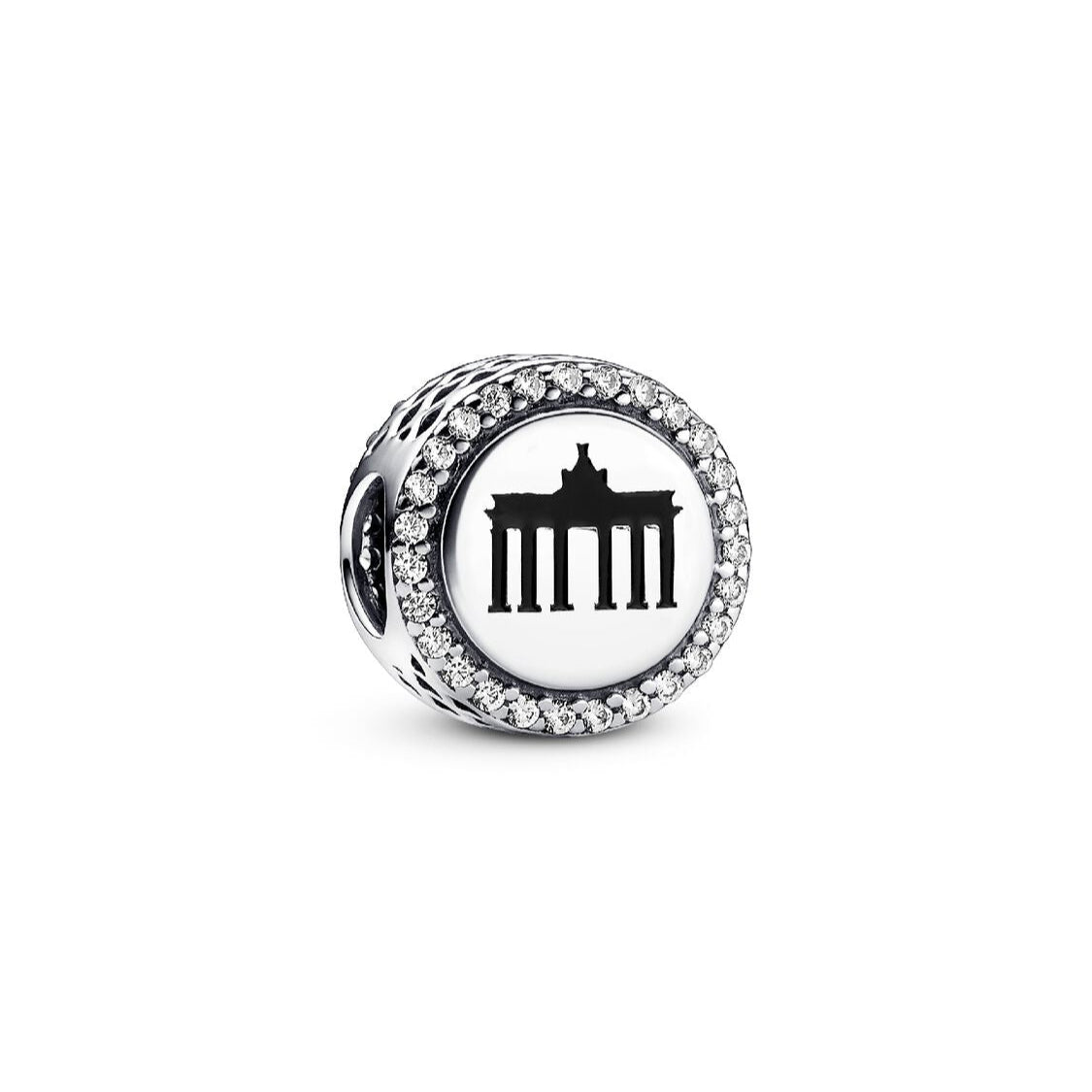 Pandora Berlin Bear and Brandenburg Gate Charm silver and black sterling-silver and enamel Bead by The Alternative Bead. Your Jewelry Retailer from Germany