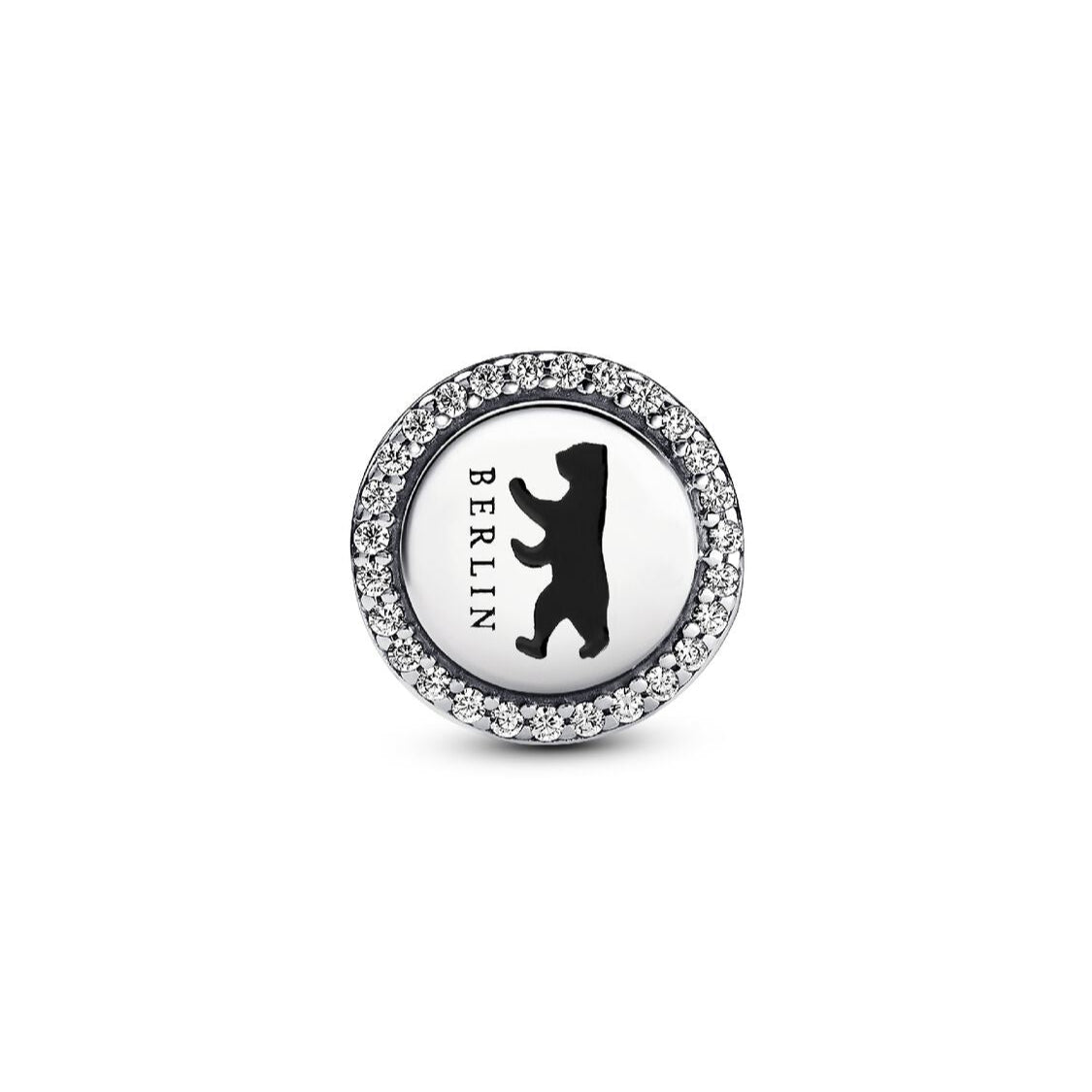 Pandora Berlin Bear and Brandenburg Gate Charm silver and black sterling-silver and enamel Bead by The Alternative Bead. Your Jewelry Retailer from Germany