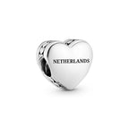 Pandora Netherlands Tulip Heart Charm silver and blue sterling-silver and enamel Bead by The Alternative Bead. Your Jewelry Retailer from Germany